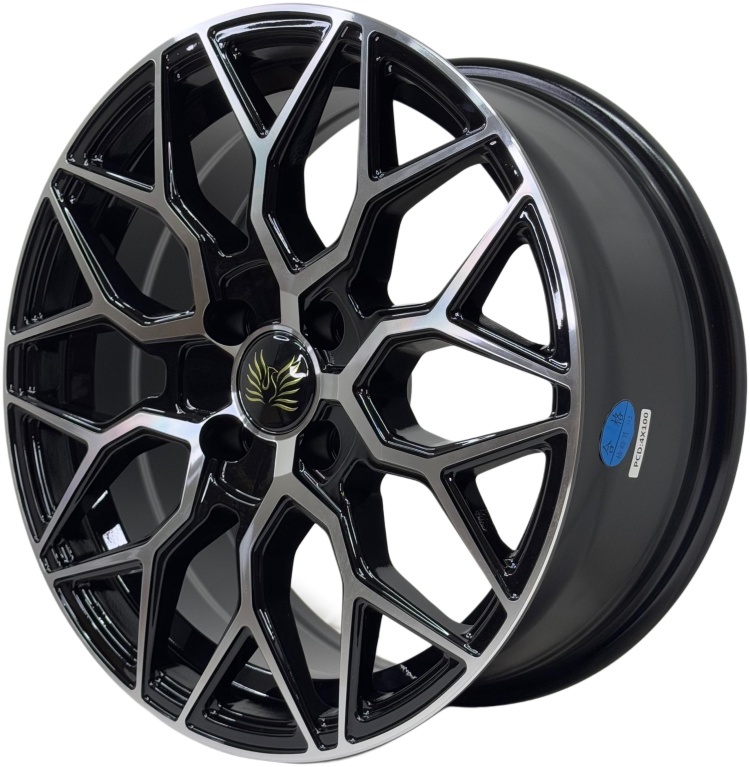 Top Grade 9547WW 7x16/4x100 D67.1 ET35 4 диска черный, хром