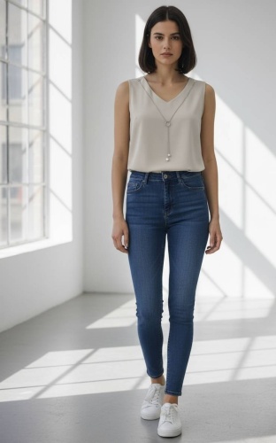 Топ WOMAN FASHION бежевый