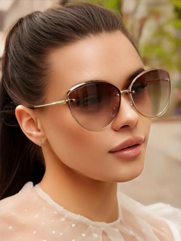 Sun Loren солнцезащитные очки кошачий глаз градиент