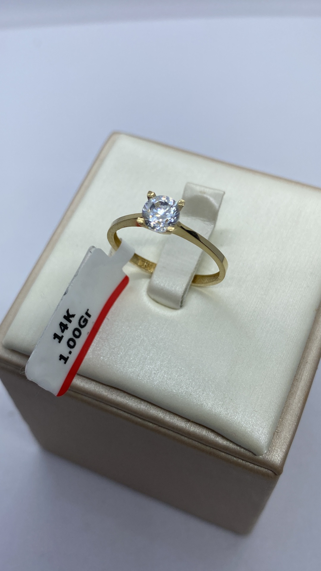 Italian Gold 017749 размер 17 вес 1 г золото, фианит
