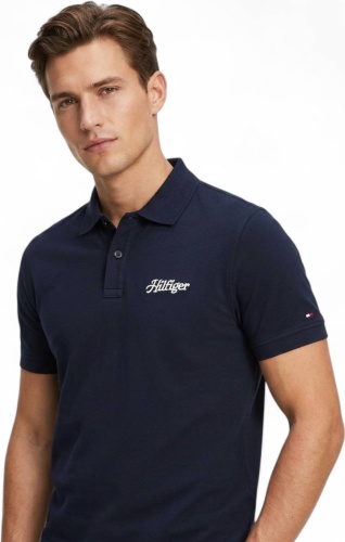 Поло Tommy Hilfiger темно-синий