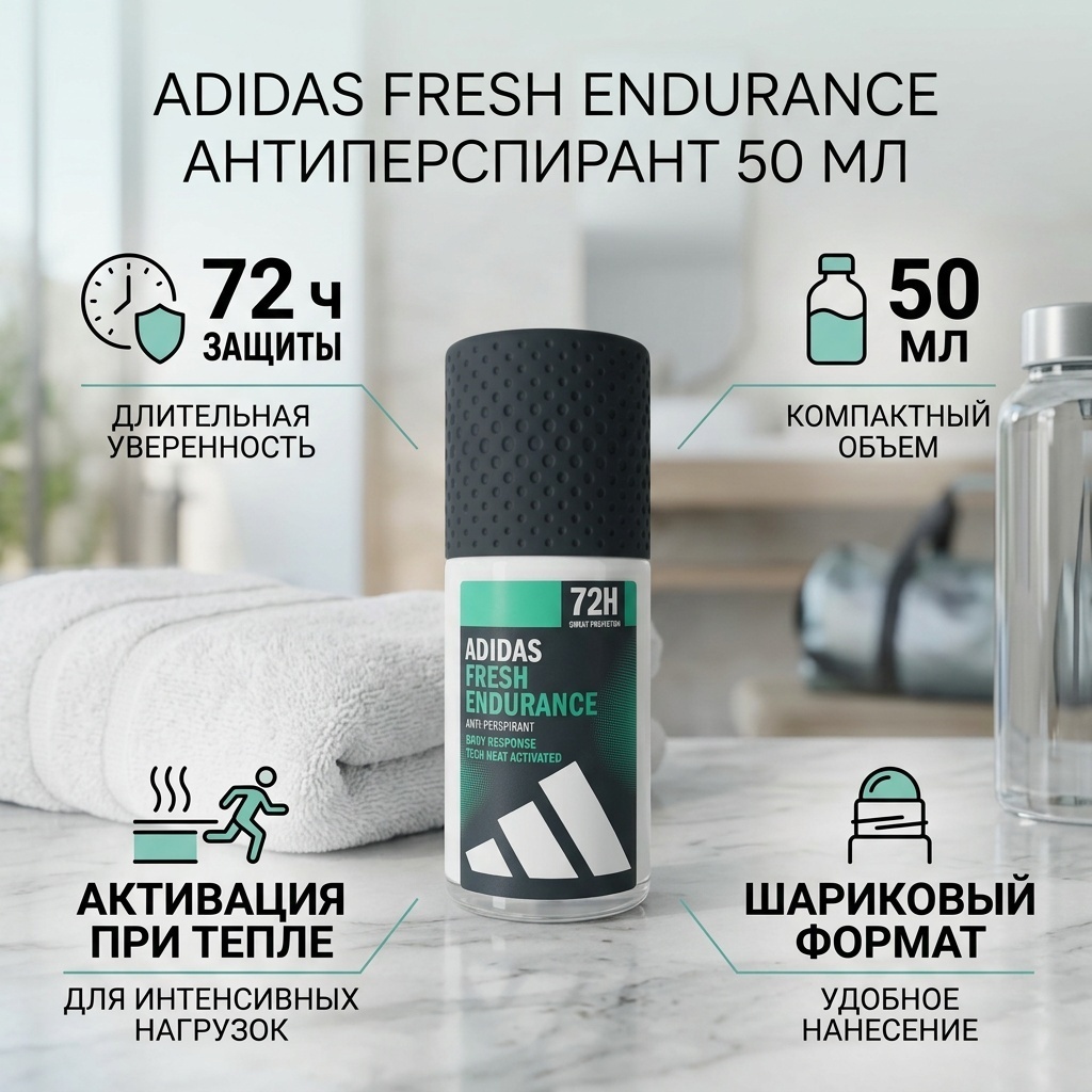 Adidas Fresh Endurance антиперспирант для мужчин 50 мл