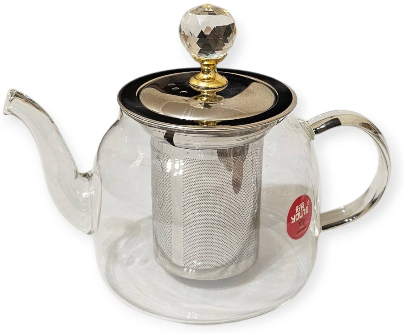 Чайник TEA POT TP 339 0.55 л, стекло, металл