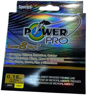 Леска Power Pro плетеная Lesca180 0.18 мм серый