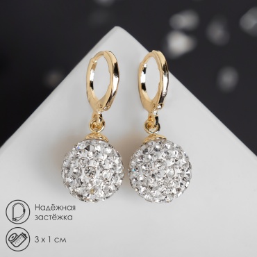 Серьги Queen fair бижутерный сплав, стразы