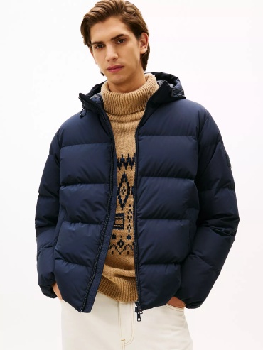 Пуховик Tommy Hilfiger синий