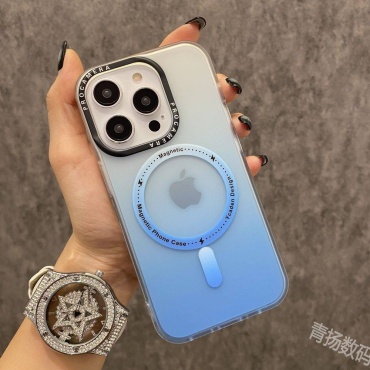 Чехол для Apple iPhone 15 Plus голубой