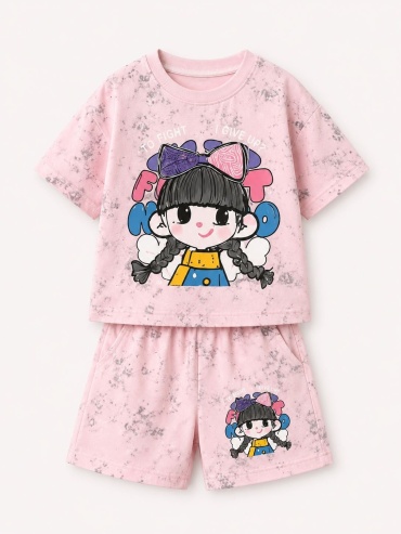 Комплект Kuromi розовый