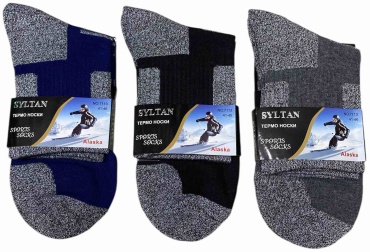 Термоноски SYLTAN 3 пары черный, синий, серый 41-46