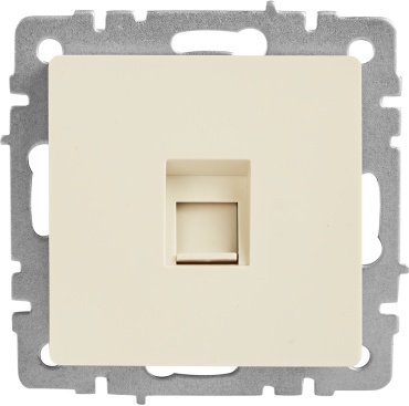 IEK встраиваемая Brite, компьютерный (RJ45) цвет бежевый