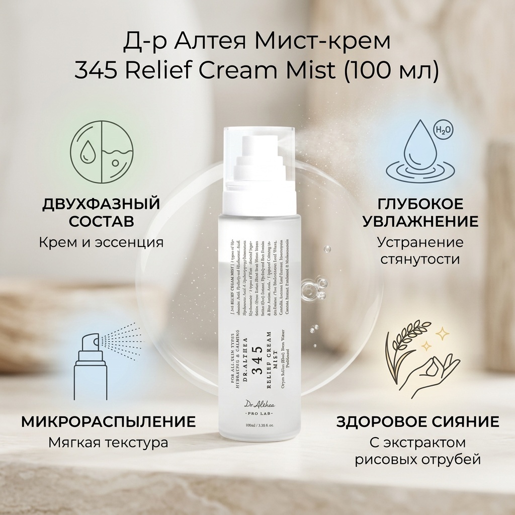 Dr. Althea мист 345 relief cream mist 100 мл