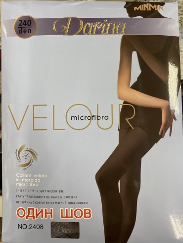 Колготки MinMin velour бордовый