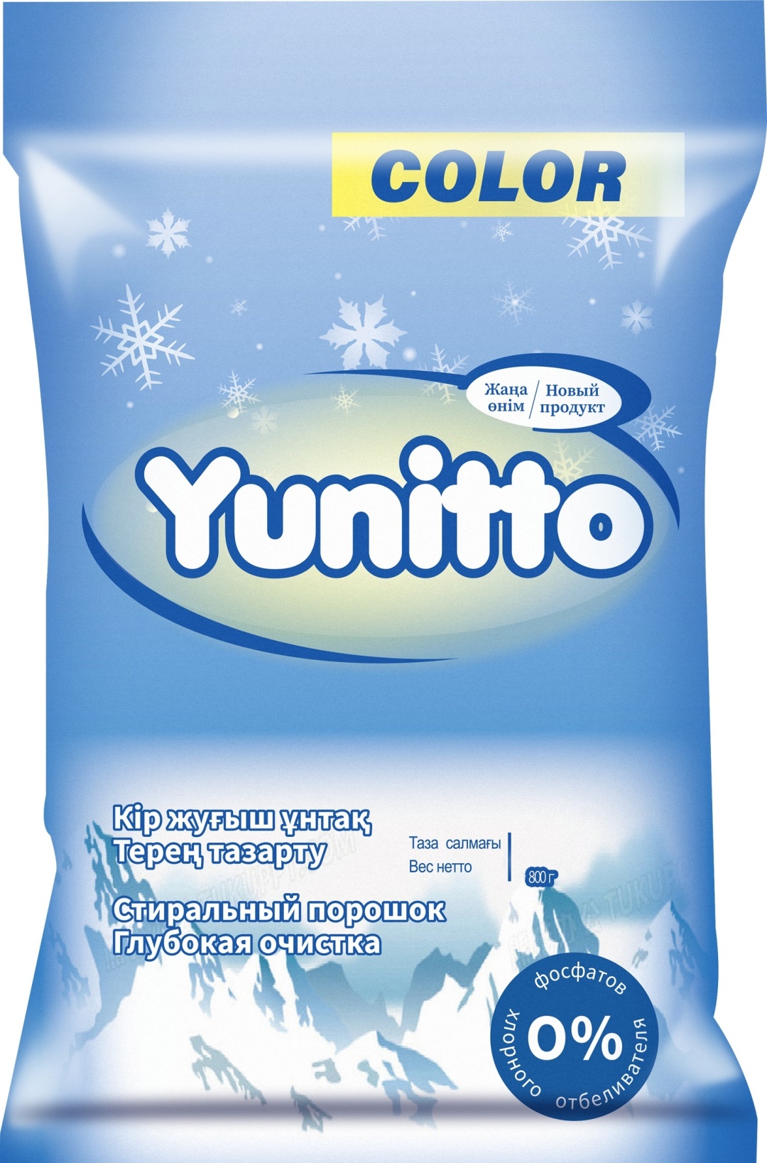 Стиральный порошок Yunitto Color горный воздух 800 гр