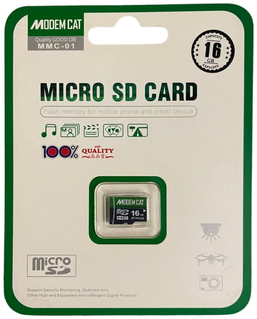 Карта памяти MODEM CAT microSD MMC0116GB 16 Гб