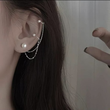 Кафф AGRA jewelry бижутерный сплав, искусственный жемчуг