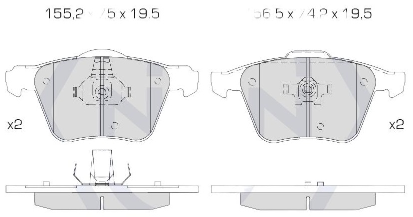 Колодки NGN 3501932