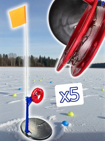 TAIFUN Taifun Жерлица в сборе на высокой стойке с красной катушкой 5 шт 5 шт