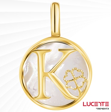 Подвеска Lucente PEN-LU-585-84053696 вес 0.97 г золото, перламутр