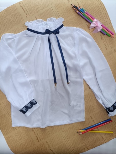 Школьная блузка Aliya fashion белый