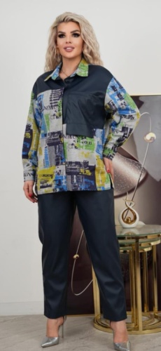 Спортивный костюм Kanykei Fashion черный, мультиколор