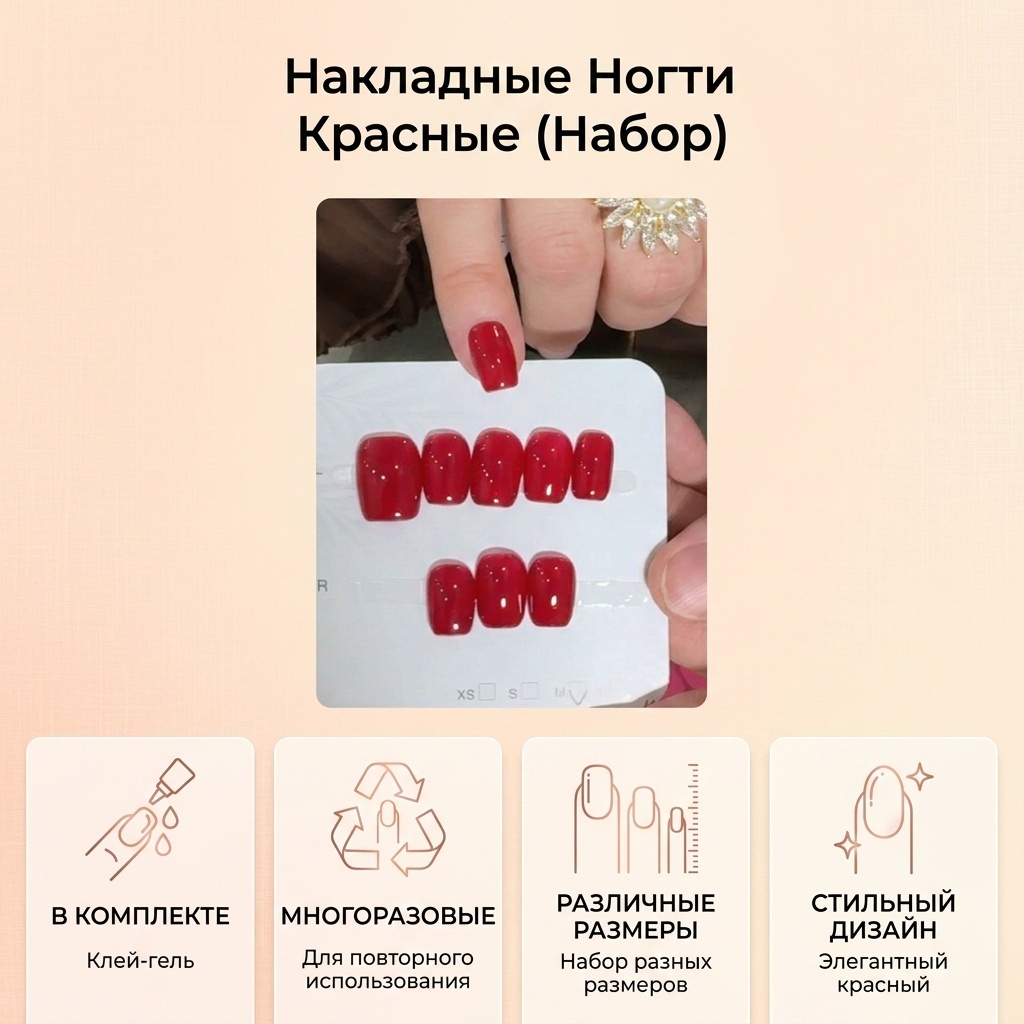 Накладные ногти 30402895_107088256 1 шт