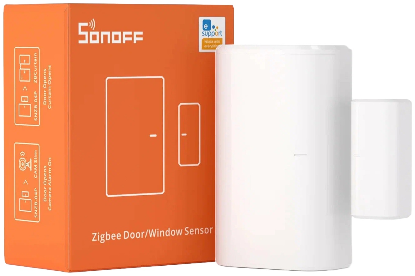 Датчик открытия SONOFF SNZB-04P, экосистема: Amazon Alexa, Умный дом Яндекса, Google Home, eWelink