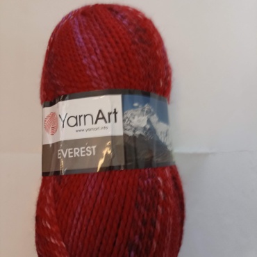Моток YarnArt Everest 7036 Бордо+красный+розовый+сиреневый 320 м 200 г