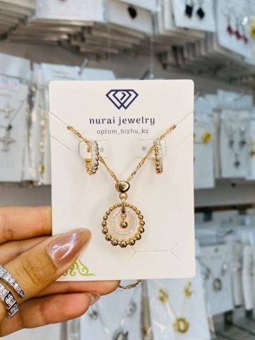 Jewelry медицинское золото, фианит