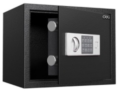 Сейф DELI ET523 ключевой, электронный, кодовый механический замок (380х300х300 мм)