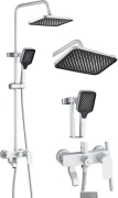 LUXURY душевой набор (гарнитур) AL-S08-1серебро
