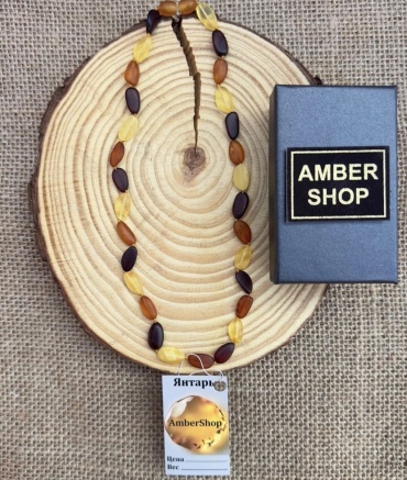 Бусы AmberShop 28788 длина 45 см натуральный янтарь янтарь
