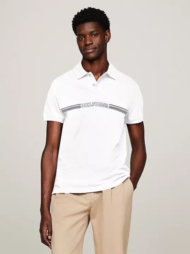 Поло Tommy Hilfiger белый