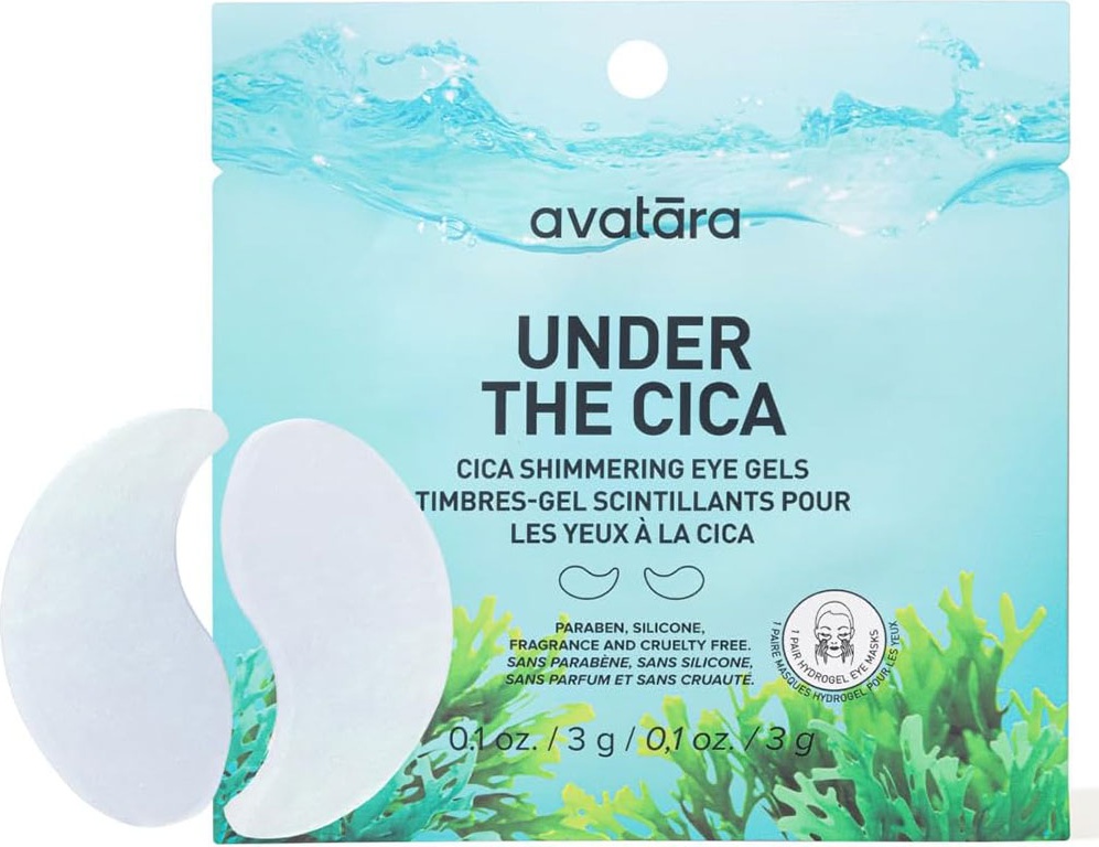 Патчи Avatara гидрогелевые Under The Cica Shimmering Eye Gels увлажняющие 15 мл