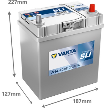 VARTA 540126033 A14 SLI Dynamic 40 Ач обратная
