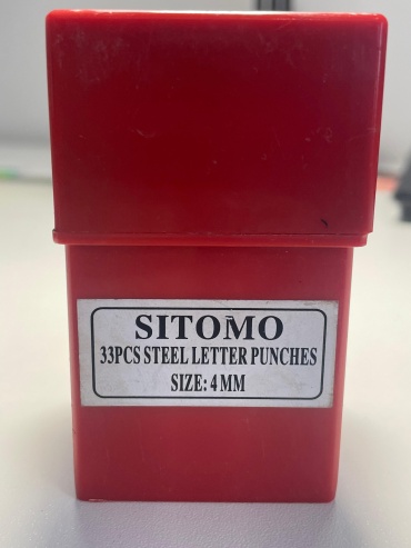 SITOMO буквенные шрифты 4 мм, 28 шт