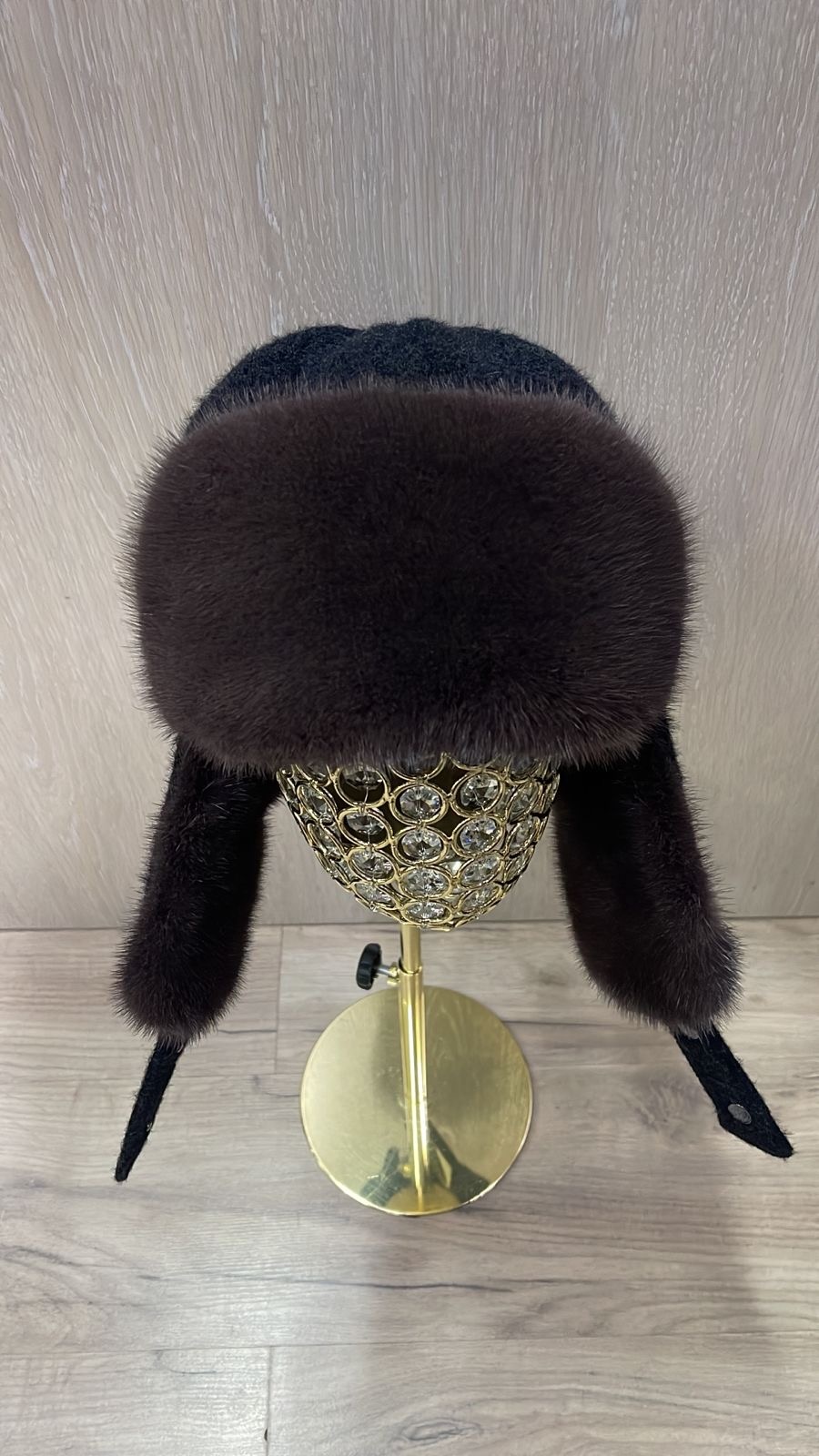 Ушанка SemiFur размер 56, 57, 58, 59, шоколадный