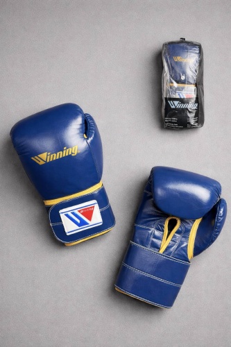 Боксерские перчатки Winning 16 oz синий