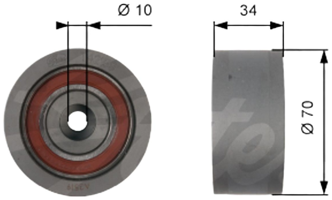 Gates ролик натяжной T42159