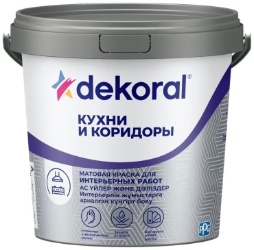 Dekoral акриловая Кухни и коридоры 7.5 л, белый цвет