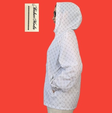 Ветровка BaharModa белый, мультиколор
