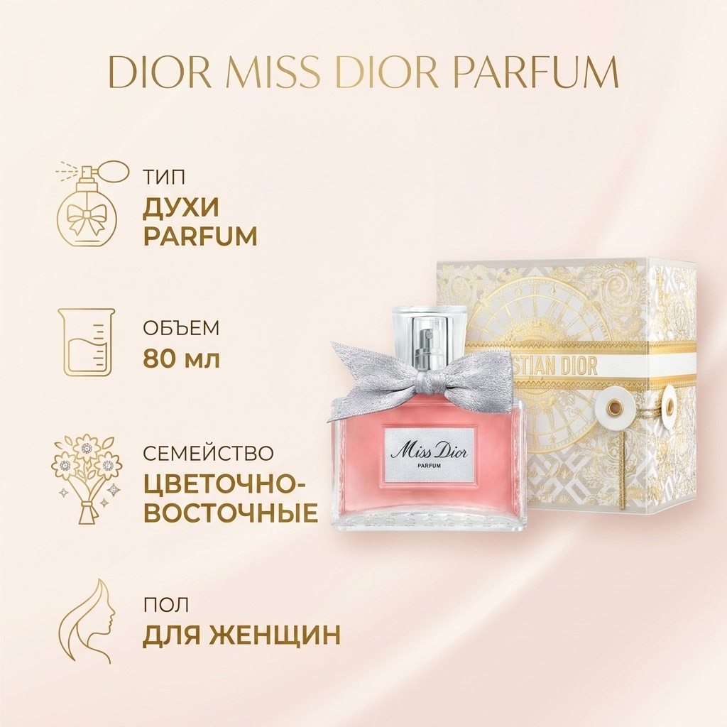 Dior Miss Dior духи PARFUM 80 мл, для женщин