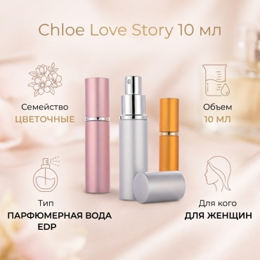 Chloe Love Story парфюмерная вода EDP 10 мл, для женщин