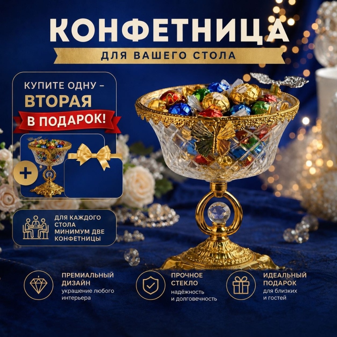 MOZZY конфетница W125 круглая 1 шт