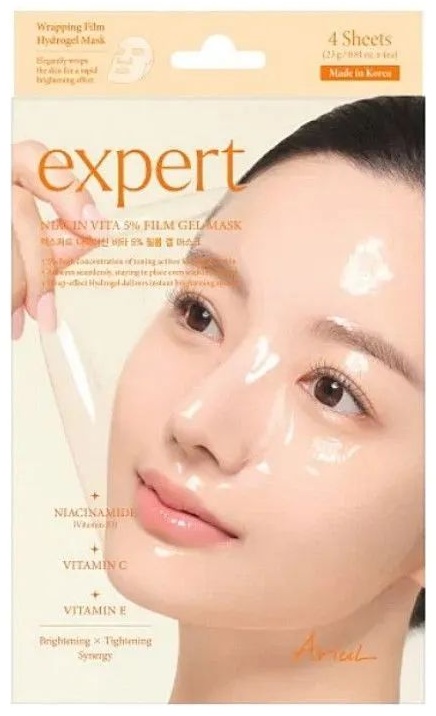 Маска для лица Ariul гидрогелевая МАСКА ГИДРОГЕЛЕВАЯ EXPERT NIACIN VITA 5% FILM GEL MASK 1 шт