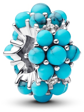 Шарм PANDORA «Голубой океан» 793897C02 вес 1.58 г серебро, цирконий