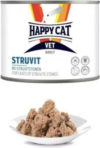 Happy Cat Vet Struvit паштет курица, свинина 200 г 1 шт