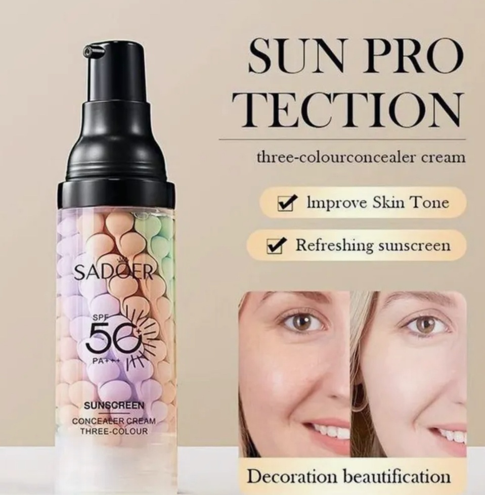 SADOER Sunscreen SPF50 основа под макияж для лица 50 г