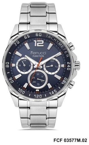 Кварцевые Ferrucci 3577-02-QST нержавеющая сталь