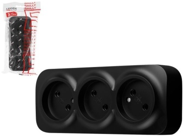 Розетка Leiden Electric Bailly 806018, черный