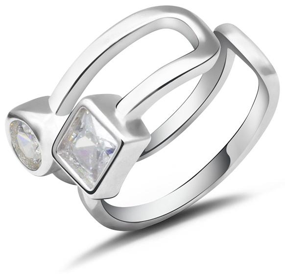 Кафф Lucente Silver 022231171A вес 1.02 г серебро, фианит